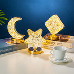 Arenzza 3-color LED crystal-like atmosphere lamp, colorful toy with vibrant lights for kids and gifts, showcasing its glowing design.