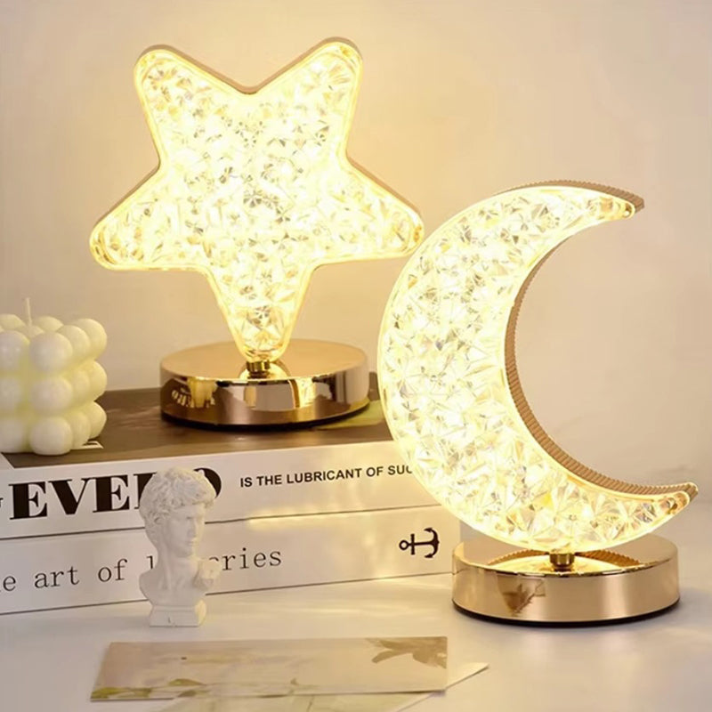 Arenzza 3-color LED crystal-like atmosphere lamp with vibrant light display, designed as a decorative toy or gift for kids.