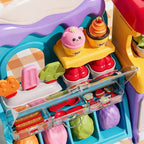 Aarenza DIY ice cream play dough set for kids with colorful dough and toy accessories, perfect for sensory play and creative role-playing.