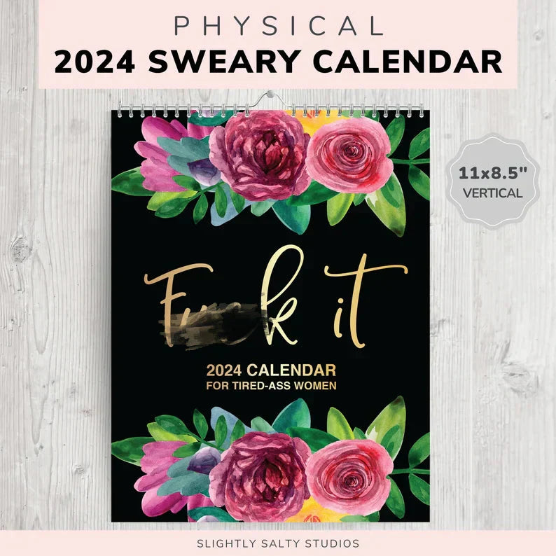 Arenzza 2025 calendar featuring humorous illustrations for women, designed as a fun toy, gift, or kids’ novelty item.