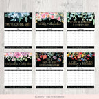 Aarenza 2025 calendar featuring humorous design for women, showcasing colorful pages and playful illustrations.