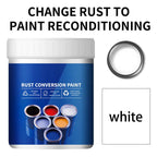 Arenzza weatherproof rust converter paint for metal, shown in a container with a metal surface, designed for toys, kids, and gifts.