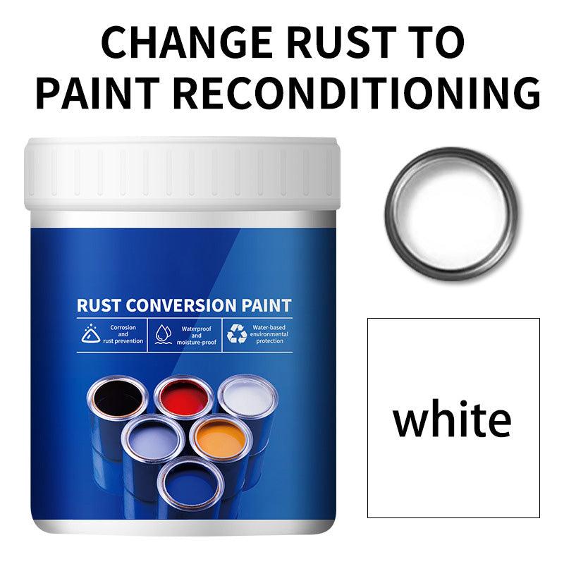 Arenzza weatherproof rust converter paint for metal, shown in a container with a metal surface, designed for toys, kids, and gifts.