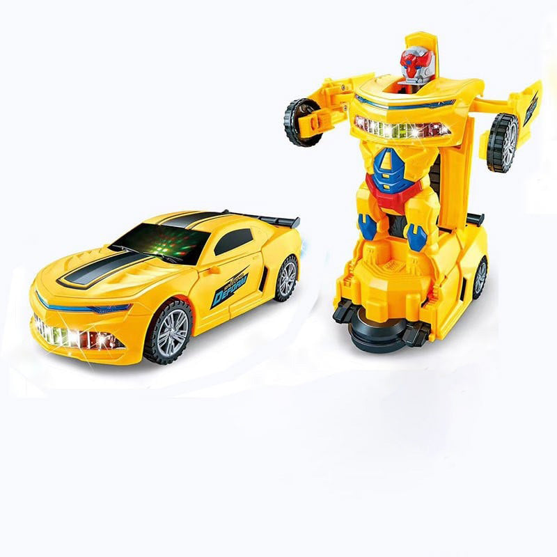 Arenzza electric universal deformation police toy car for kids, featuring colorful, transformable design perfect for children's play and gifts.