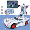 Arenzza electric universal deformation police toy car for kids, featuring colorful design and adjustable parts, perfect for play and gifts.