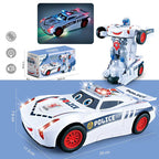 Arenzza electric universal deformation police toy car for kids, featuring colorful design and adjustable parts, perfect for play and gifts.