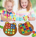 Arenzza Christmas Shape Matching Game for kids, colorful toy set with matching shapes designed for fun and learning during the holiday season.