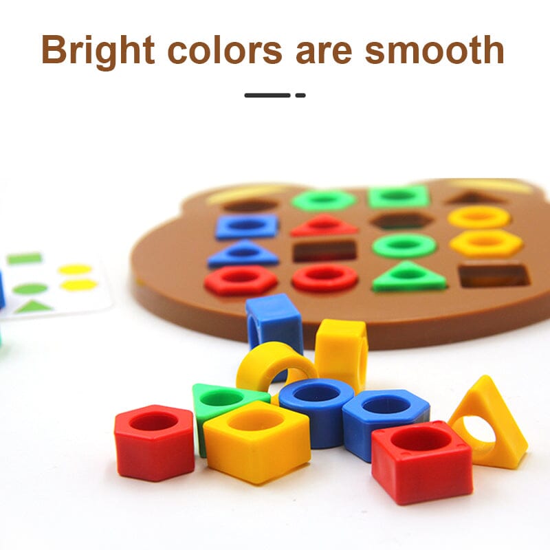 Arenzza Christmas Shape Matching Game for kids, featuring colorful shape pieces for educational and fun play.