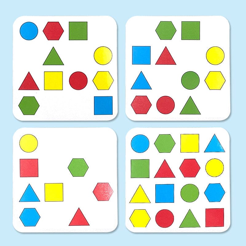 Arenzza shape matching game toy for kids, featuring colorful shapes for matching and sorting fun during Christmas sale.