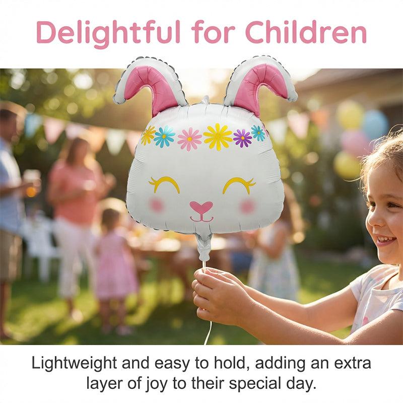 Colorful Easter cartoon animal foil balloons by Arenzza, featuring playful designs perfect for kids' celebrations and gifts.