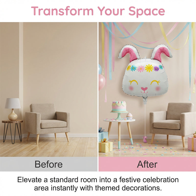 Colorful Easter cartoon animal foil balloons from Arenzza, perfect as kids' toys and gifts for celebrations.
