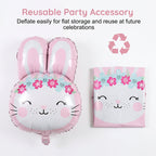 Colorful Easter cartoon animal foil balloons from Arenzza, featuring playful designs, perfect for kids' celebrations and gifts.