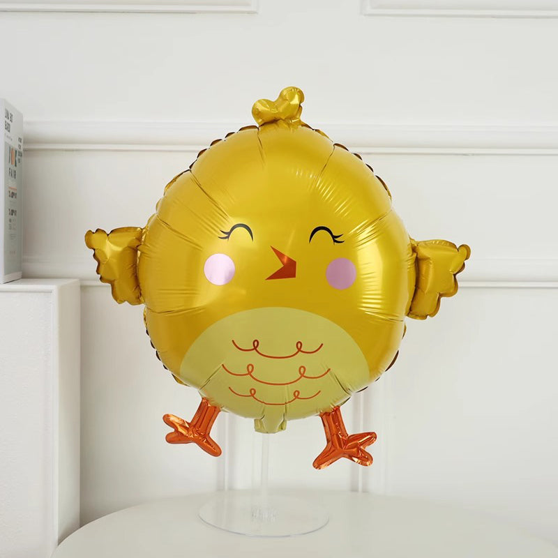 Colorful Easter cartoon animal foil balloons by Arenzza featuring playful designs, perfect for kids' celebrations and gifts.