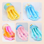 Arenzza fluffy cloud slime with cute charms, soft and non-sticky, ideal for kids' toys and gift collections.