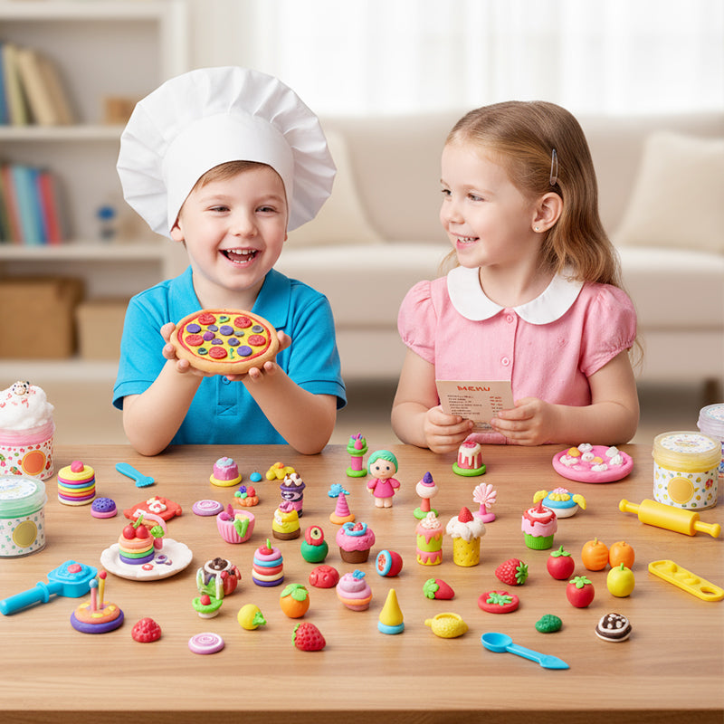 Arenzza fluffy cloud slime with cute charms, soft and non-sticky toy, perfect for kids and gift-giving.