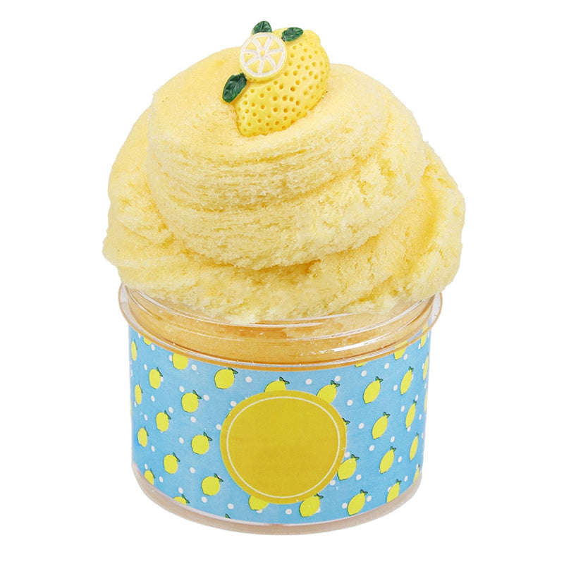 Arenzza fluffy cloud slime with colorful cute charms, soft and non-sticky, perfect for kids' toys and sensory play.