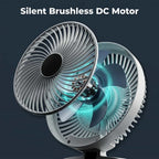 Arenzza EasyBreeze™ portable cooling device with built-in night light, compact design, and quiet operation for personal comfort.