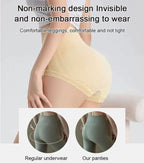 A pair of Arenzza women's high-waisted seamless antibacterial panties with tummy control and hip lifting features.