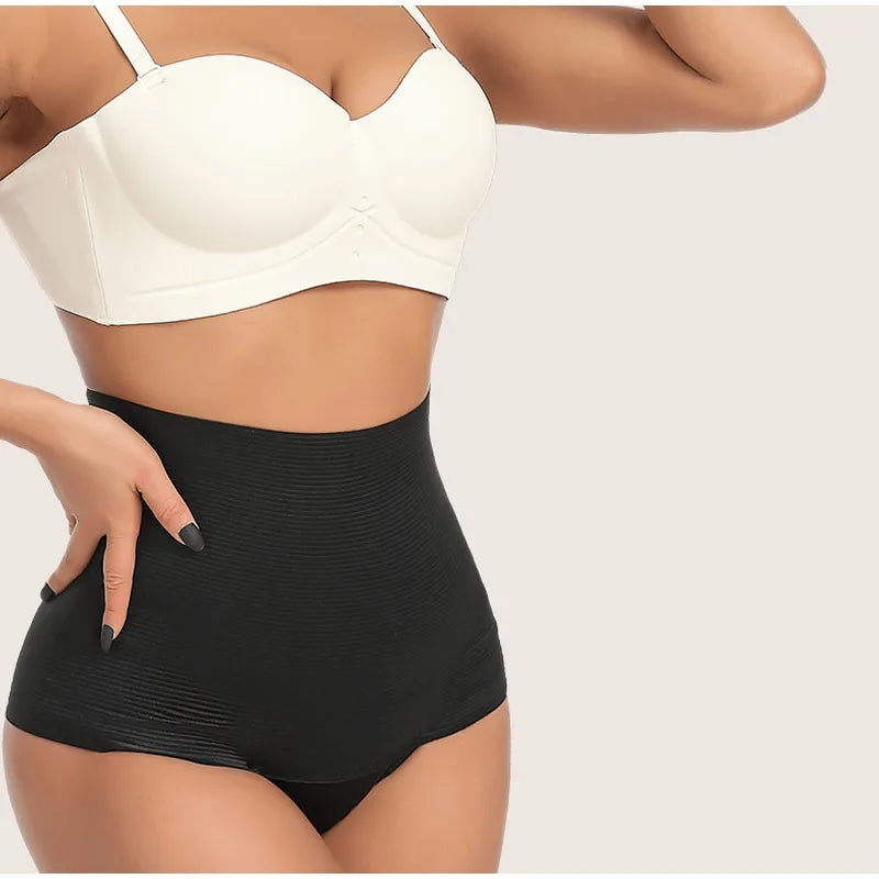 Women’s high waist flat belly shaping slimming panties by Arenzza, designed for tummy control and smooth silhouette.