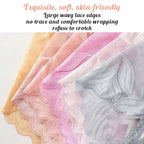 A pair of women's silk lace handmade underwear by Arenzza, featuring delicate lace details and a comfortable fit.