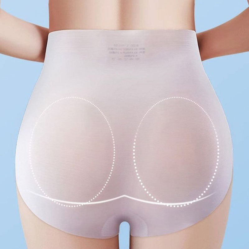 A pair of high waisted seamless elastic hip lifting panties for women by Arenzza, featuring a smooth fit and comfortable design.