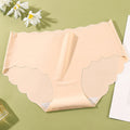 A woman wearing seamless ice silk underwear by Arenzza, showcasing smooth, lightweight, and comfortable women's underwear.