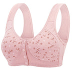 Arenzza seamless cotton women's underwear with front buttons, comfortable fit, shown in a close-up image.
