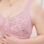 Arenzza seamless cotton women's underwear with front buttons, featuring a comfortable and lightweight design.