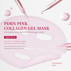 Pink Deep Collagen Gel Mask by Aurenza Shop, shown in a close-up image with smooth gel texture and vibrant pink color.