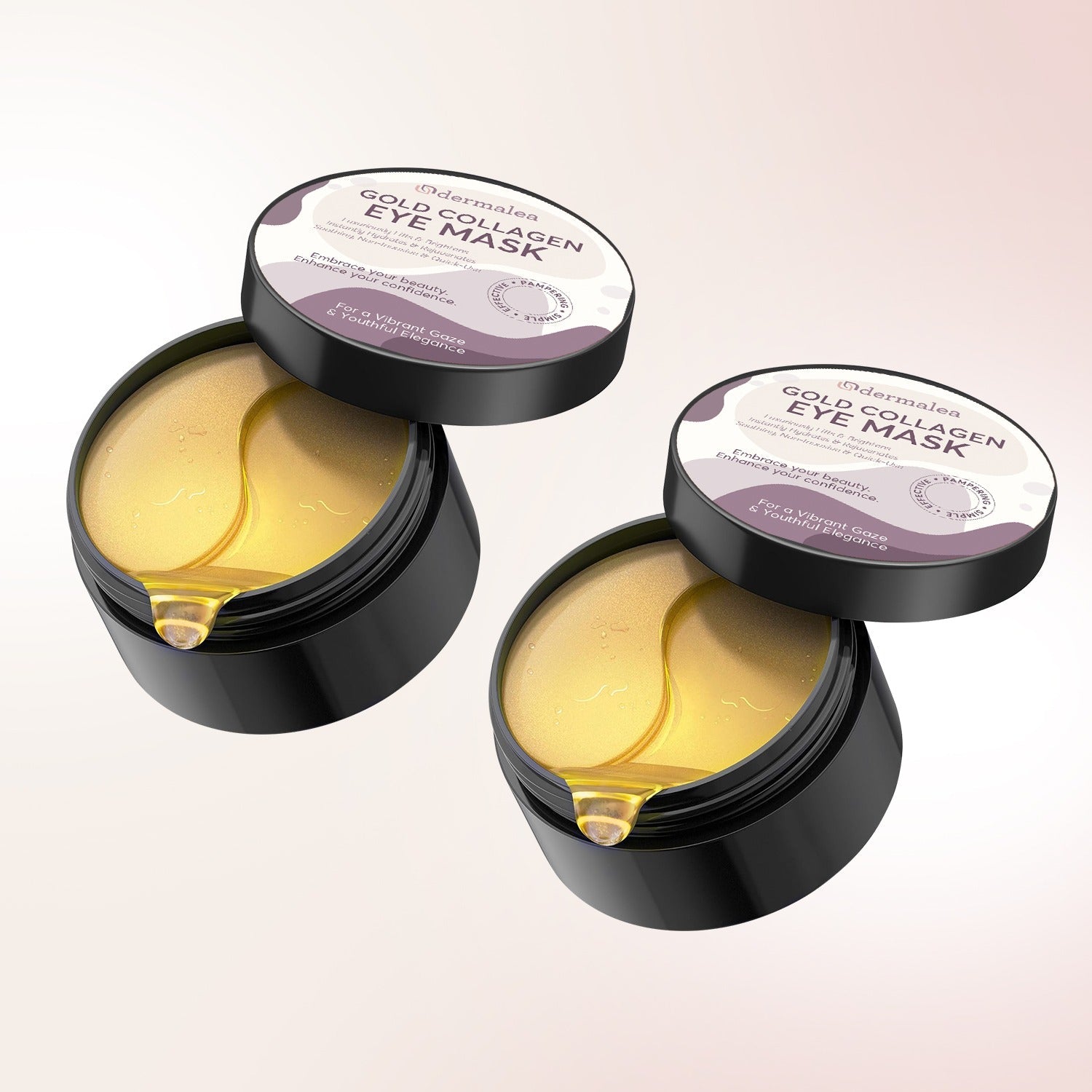 Aurenza Shop gold under eye patches, soothing and hydrating skincare treatment for bright, refreshed eyes.