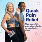 Aurenza Shop Bye Bye Knee Pain patches showing discreet herbal patches for joint pain relief and stiffness.