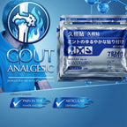 Aureza Bye Bye Knee Pain patches showing discreet herbal patches designed for joint pain relief and stiffness.