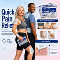 Japanese pain patches by Aurenza Shop with high absorption glucosamine, chondroitin, and herbal ingredients for pain relief.