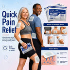 Japanese pain patches by Aurenza Shop with high absorption glucosamine, chondroitin, and herbal ingredients for pain relief.