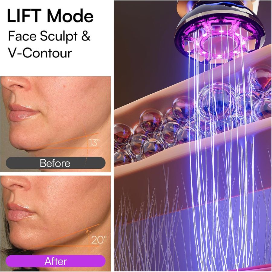 A close-up of the ProSculpt™ Neck & Face Lifter from Aurenza Shop, showing the sleek device designed for facial and neck contouring.
