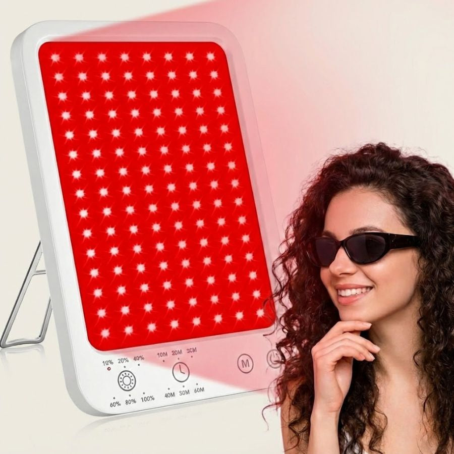DeepTherapy™ 660/850 System by Aurenza Shop, featuring medical-grade device with control panel and treatment components.