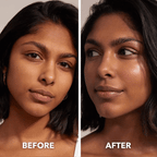 Aurenza Shop 24K anti-aging face mask demonstrating lifting and firming effects in before and after images.