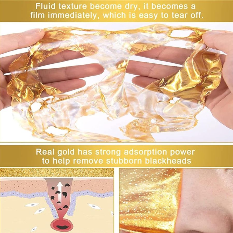 Aurenza 24K Anti-Aging Lift & Firm Face Mask shown in a jar, designed for quick luxury skincare treatment to lift and firm the skin.