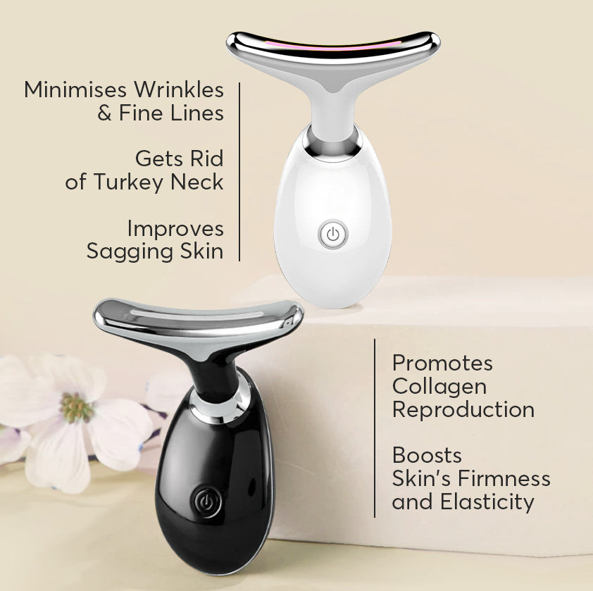 Aurenza Shop 3-in-1 mini facial toning and rejuvenation device with multiple treatment heads for skin tightening and revitalization.