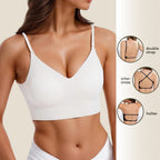 Aurenza Shop SkinHaven VersaForm seamless bra with smooth, contouring cups and adjustable straps on a neutral background.