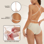 Aurenza Shop SkinHaven VersaForm seamless bra in nude, showing smooth fabric and supportive design on a mannequin.
