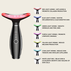 Aurenza 7-in-1 facial toning and rejuvenation galvanic sculptor device with multiple treatment heads for skin tightening and lifting.