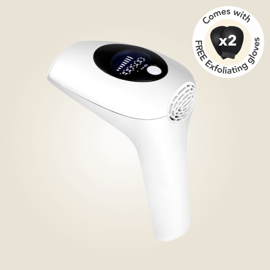 Aurenza Shop IPL Hair Removal Haven Pro device with two treatment cartridges, handheld laser hair removal system for smooth skin