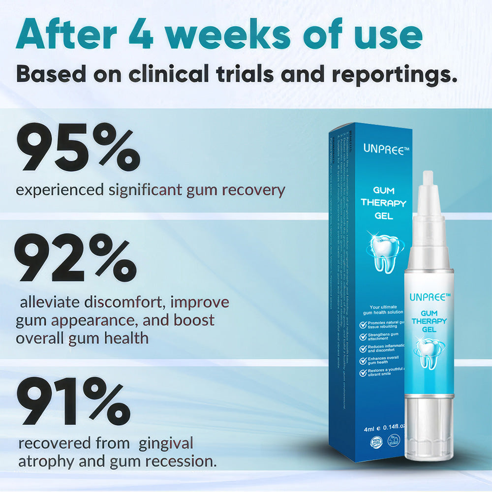Aurenza Shop UNPREE™ Gum Therapy Gel in a white tube with a flip-cap, designed for oral gum health and therapy.