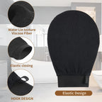 Aurenza Shop exfoliating glove body scrubber set with two textured gloves for exfoliating and cleansing skin.
