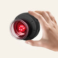 Aurenza 4-in-1 smart cupping therapy massager with red light therapy, showing the device with multiple attachments and LED lights.