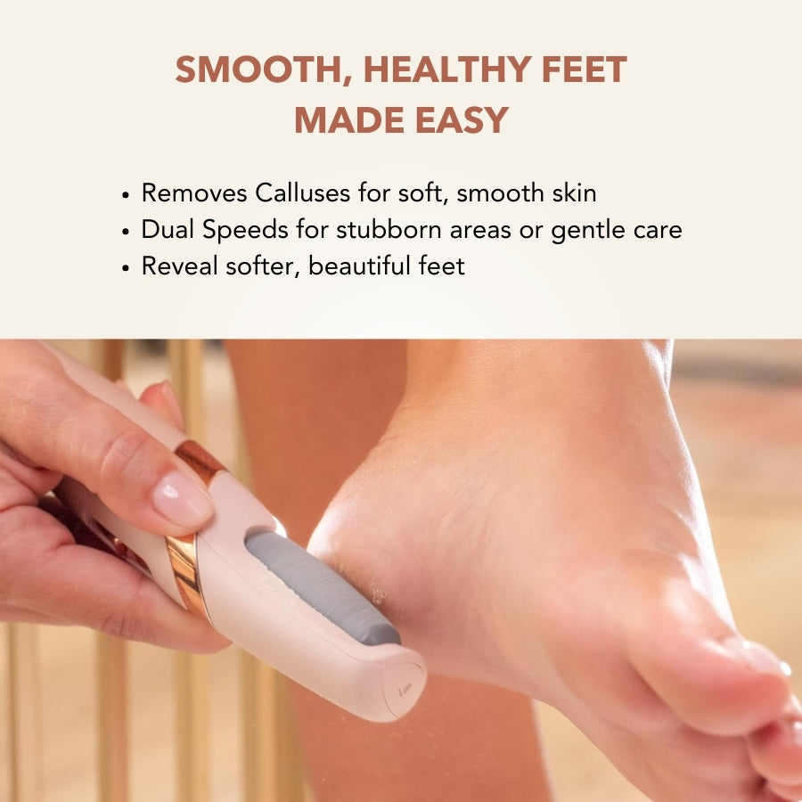 Aurenza SpaSculpt Pro Pedicure & Callus Remover wand with a sleek design, ideal for smooth, polished feet and callus removal.