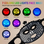 Aurenza Shop Face Mask Light Therapy Gen.2 showing a futuristic LED light therapy mask with adjustable straps.