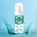 Aurenza Herbal TeethCare Mouthwash bottle with label, showcasing natural ingredients and a clean, fresh design.