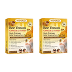 A set of ten Bee Venom Ginger Herbal Foot Patches by Aurenza Shop displayed on a white background.
